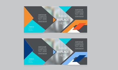 Wall Mural - Corporate Banner Layout Template Design