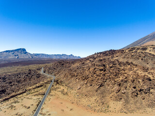 Sticker - Aerial view of Mt Teide in Tenerife. It is a volcano in the Canary Islands.