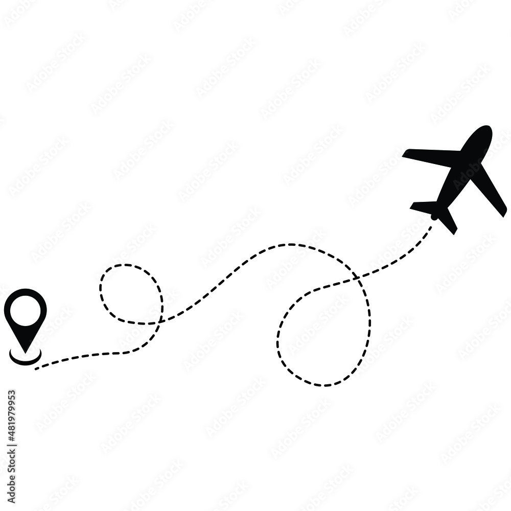 airplane icon, aeroplane vector, aircraft at the airport, flight and ...