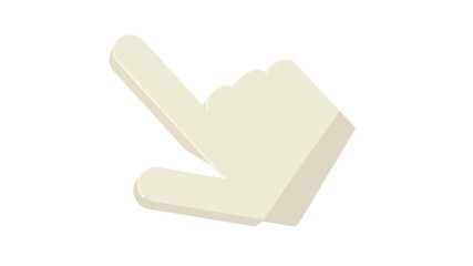 Poster - Cursor icon animation best cartoon object on white background