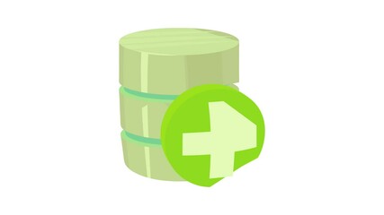 Poster - Diagnosis database icon animation best cartoon object on white background