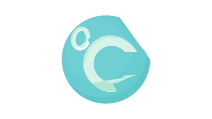 Poster - Celsius icon animation best cartoon object on white background