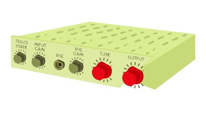 Poster - amplifier icon animation best cartoon object on white background