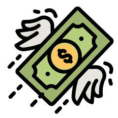 Poster - money line icon