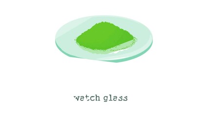 Poster - watch glass icon animation best cartoon object on white background