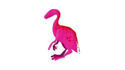 Poster - Young dinosaur icon animation best cartoon object on white background