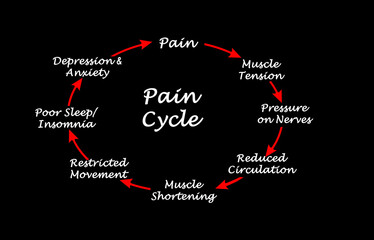 Poster - Eight Steps in Cycle of Pain