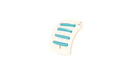 Poster - TXT file icon animation best cartoon object on white background