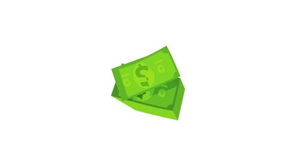 Poster - Money icon animation best cartoon object on white background