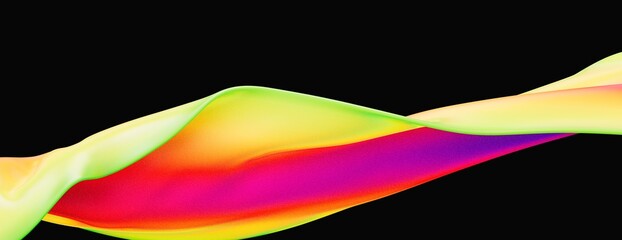 Poster - Background with an abstract liquid color flow and motion of a wavy
