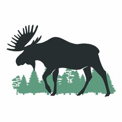 Wall Mural - Moose