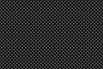 Dragon squama geometric seamless background. Black simple pattern or roof texture. Minimal wallpaper. Reptile decorative skin or mermaid tail.