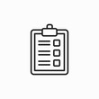 © fanisa - Clipboard Line Icon Collection. clipboard and document icon vector line design. Clipboard icon on white background. Flat design. Vector illustration.