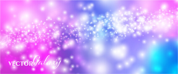 Wall Mural - magical color galaxy.space background ,realistic nebula and lots of shining stars. infinite universe