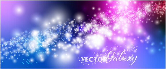 Wall Mural - magical color galaxy.space background ,realistic nebula and lots of shining stars. infinite universe