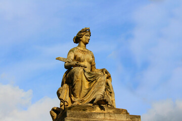 Wall Mural - Statue in Paris, at the Tuileries Garden a public garden.