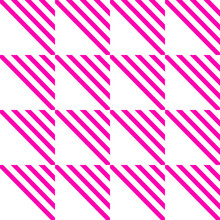 Seamless Geometric Pattern With Pink Stripes And Triangle On White Vector