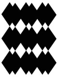 Fototapeta Młodzieżowe - black and white checkered figures 