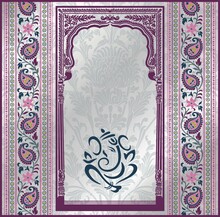 Ganesha, Wedding Card, Royal Rajasthan, India	