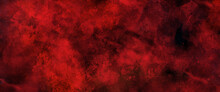 Red Marble Texture And Background For Design,  Grunge Background With Copy Space For Text, Scary Red Wall For Background. Red Wall Scratches, Blood Dark Wall Texture Background,  