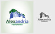 Natural real Estate logo design-Real estate logo template. That is good for eco-house business.
