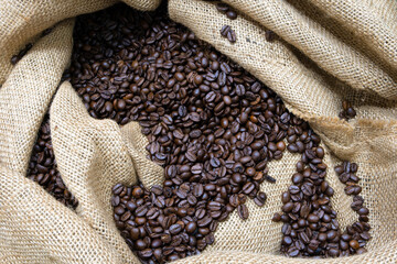 Poster - Coffee Beans in a Bag