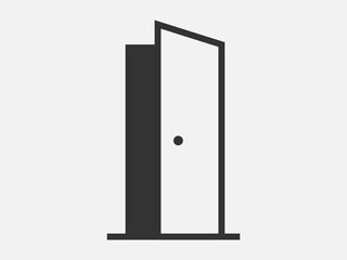 Poster - Close icon vector sign. Door icons symbol web design.