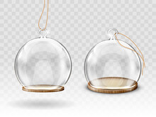 Glass Christmas Balls, Hanging Dome For Decoration