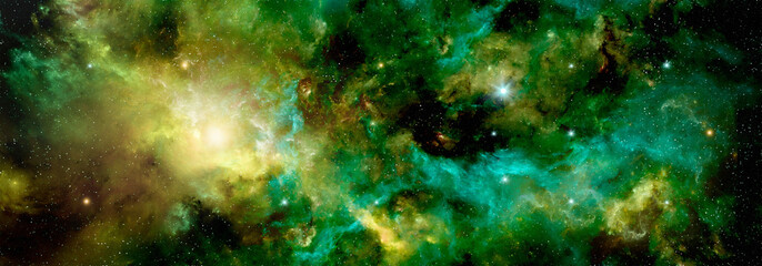 Wall Mural - outer space with nebulae and stars in deep space in the universe