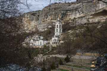 Wall Mural - Assumption Cave Monastery in Bakhchysarai. Crimea