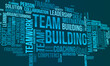 © Rana - Team building word cloud template. Business concept vector background.