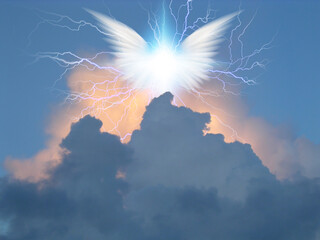 Angel winged star