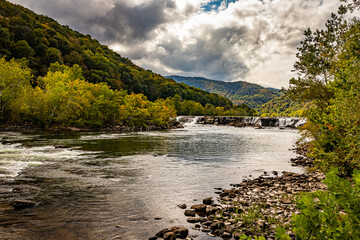 Wall Mural - Sandstone Falls New River Gorge National Park and Preserve