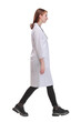 © ASDF - Full length portrait of medical doctor woman going sideways