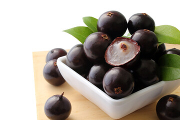 Detail of exotic Jabuticaba fruit