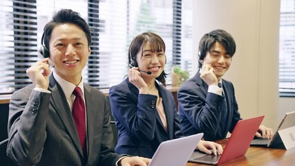 Leinwandbilder - コールセンター　オペレーター　カスタマーサポート