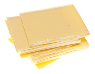 Canvas Print - Pile of cheese slices