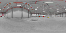 Empty Warehouse 360° Vr Enviroment