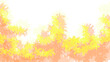 © Von's Graphic - autumn forest trees abstract background vector. orange watercolor digital painting