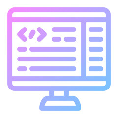coding gradient icon