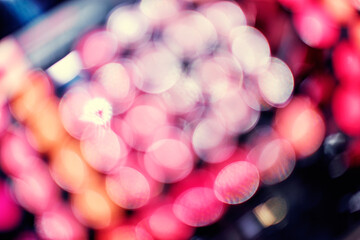 Wall Mural - Abstract pink background. Bokeh. Out of focus.