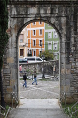 Wall Mural - Architectonic heritage in the old town of Bilbao