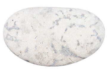 Wall Mural - Top view of single gray pebble