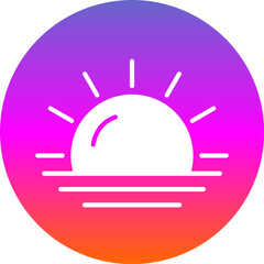 Poster - Sun Set Icon