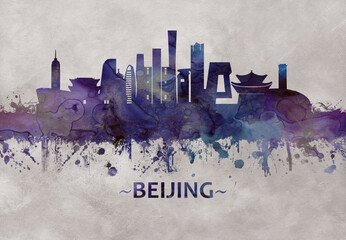 Fototapete - Beijing China skyline