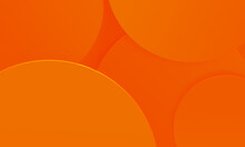 Circles Orange Texture Background. Simple Modern Design Use For Summer Holiday Concept.