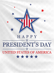 Wall Mural - Presidents day background. National holiday of the USA.