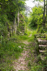 Wall Mural - Ghost town of San Pietro Infine with his ruins, Caserta, Campania, Italy. The town was the site of The Battle of San Pietro in World War II