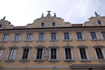 Canvas Print - Haus zum Falken in Würzburg