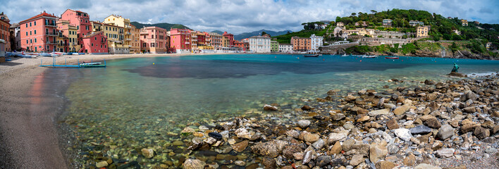 Canvas Print - Baia del Silenzio in Sestri Levante